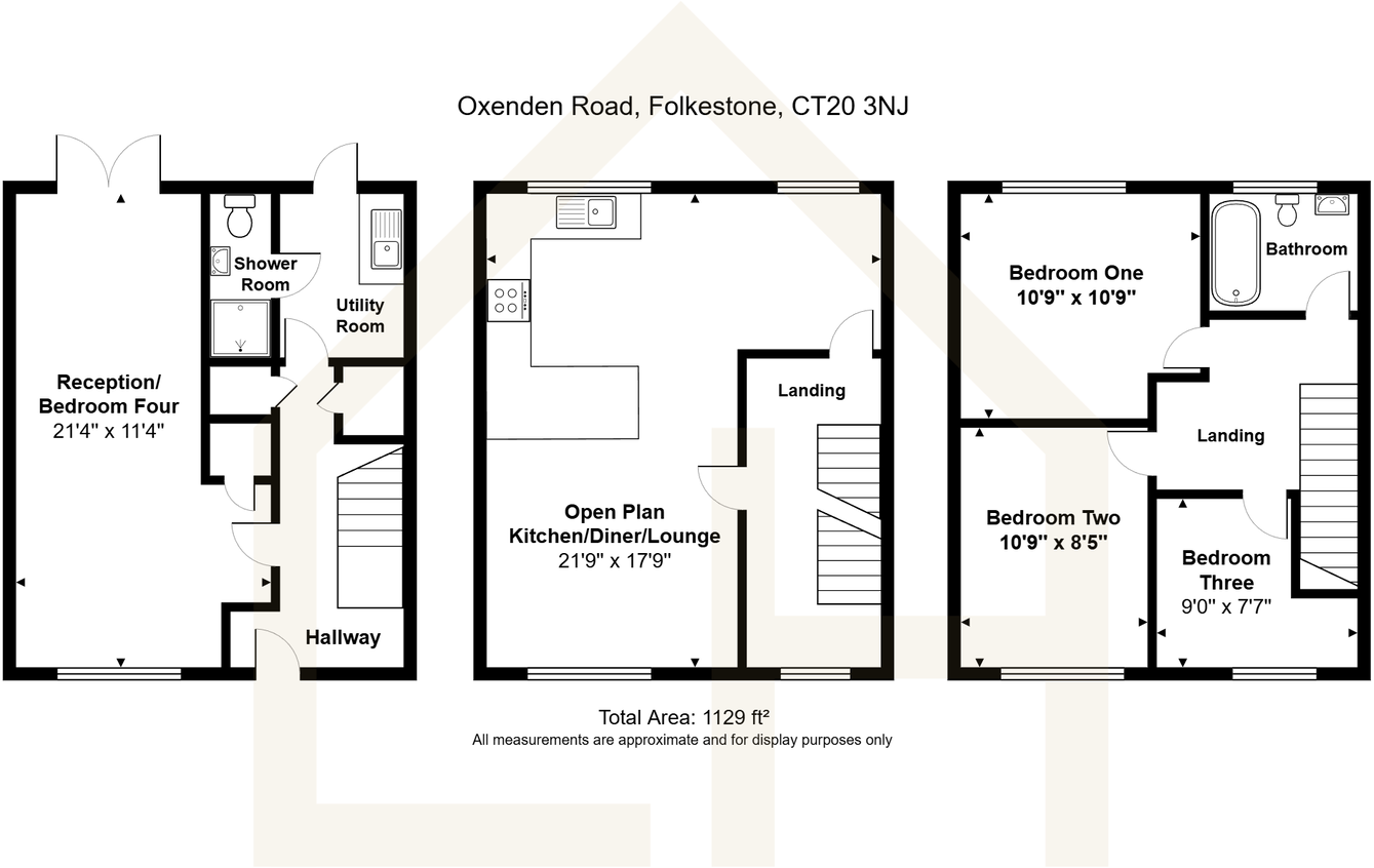 Oxenden Road, Sandgate, Folkestone, Kent, CT20 3NJ floorplan