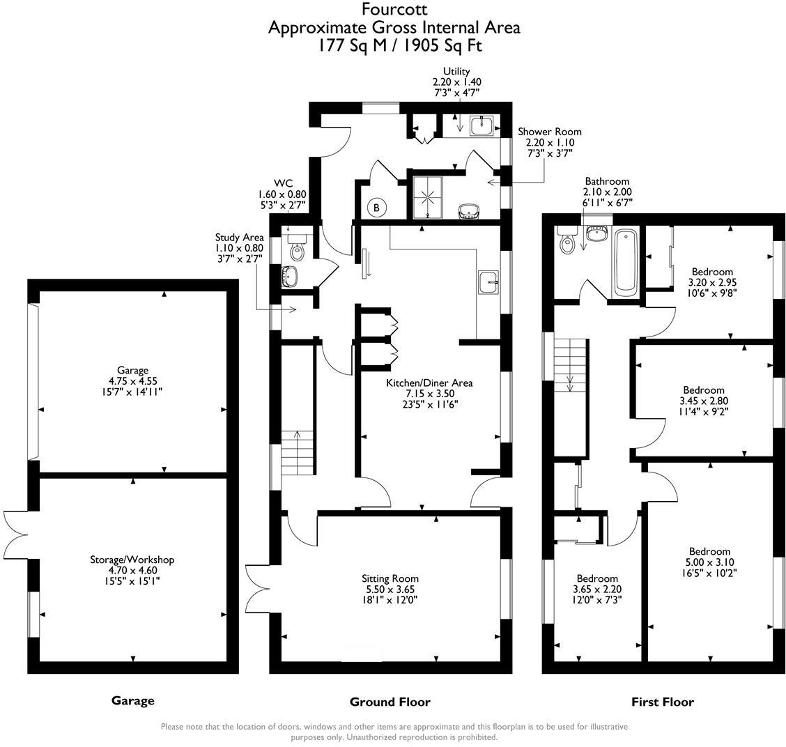 Holt Lane, Matlock floorplan
