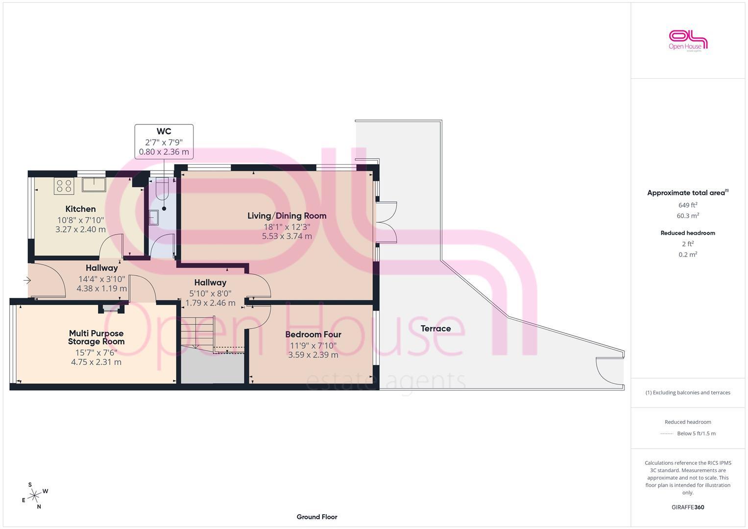 Rowe Avenue, Peacehaven floorplan