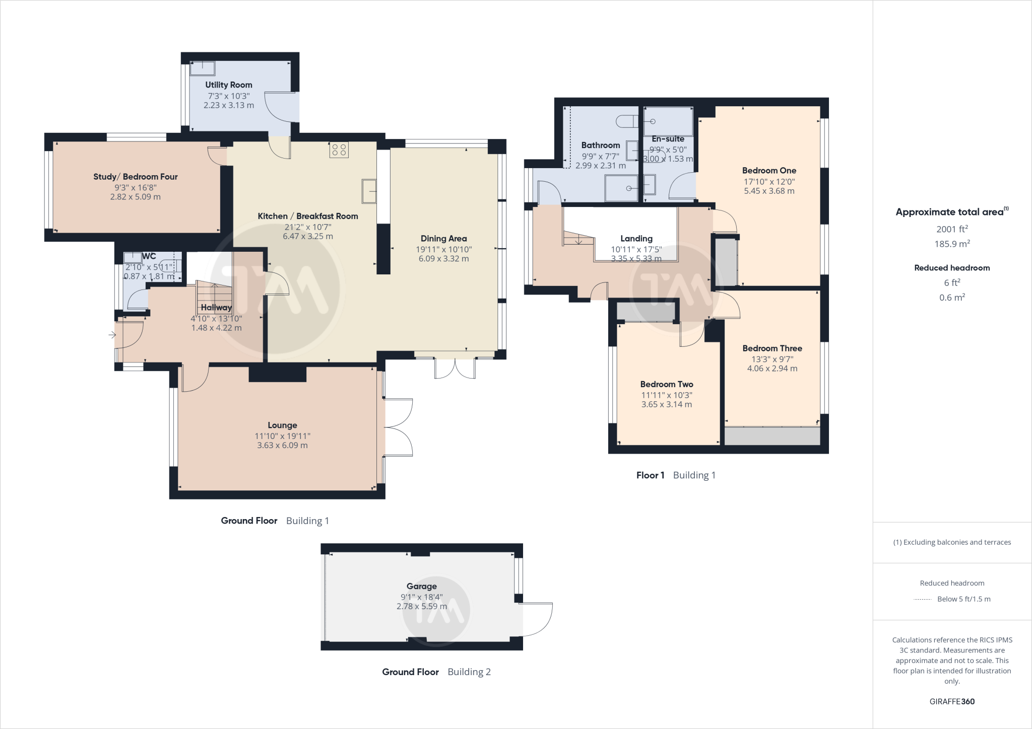 Meadow Road, Upwood, Ramsey, Huntingdon, PE26 floorplan