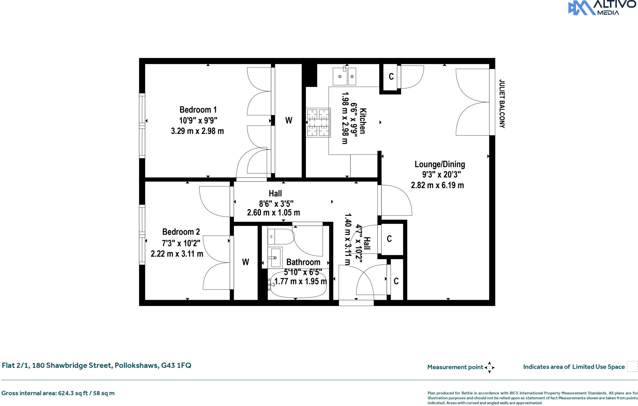 Shawbridge Street, Pollokshaws floorplan