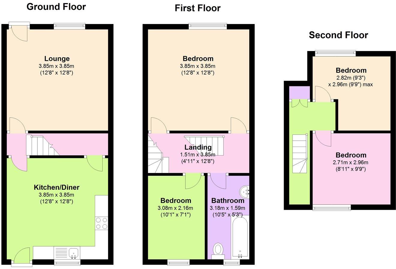 321 School Road, Crookes floorplan