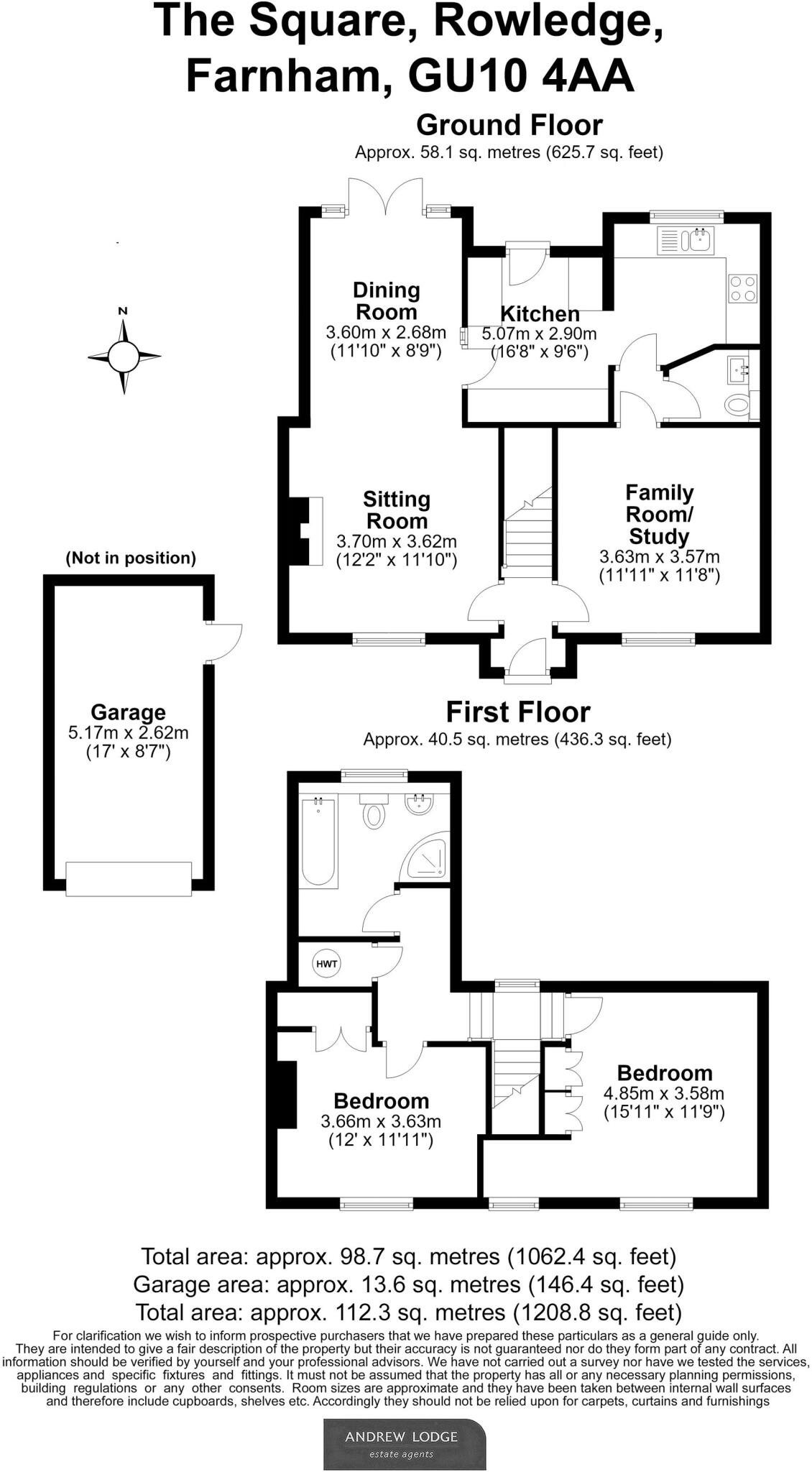 3 The Square, Rowledge, GU10 floorplan