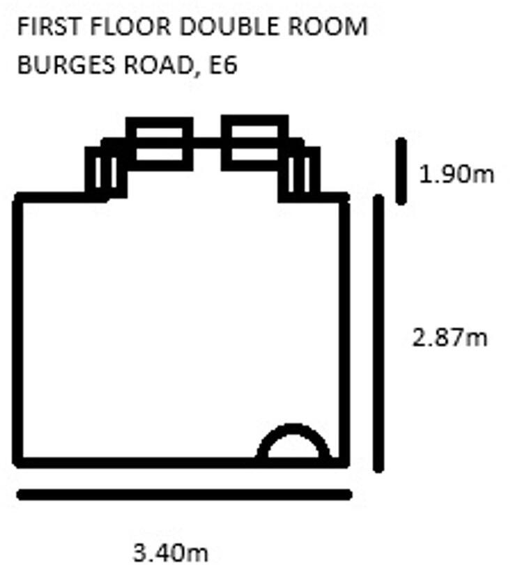 DOUBLE ROOM ONLY - Burges Road, East Ham, E6 floorplan