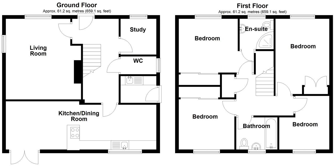Charnley Close, Park Hall, Oswestry floorplan