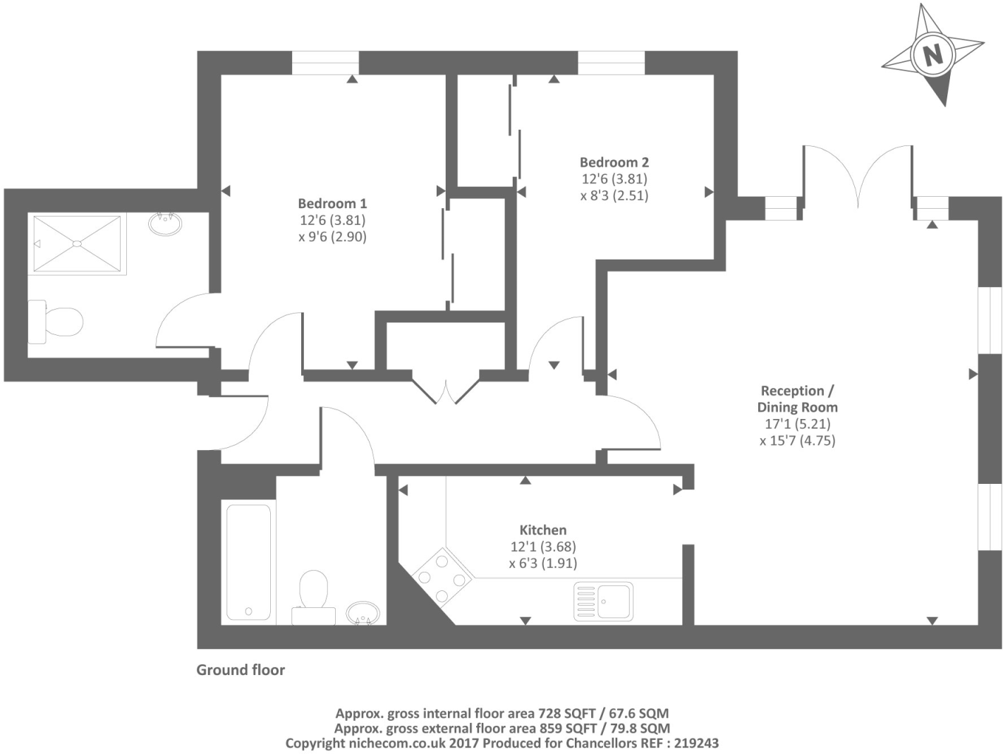 North Way, Headington, Oxford floorplan