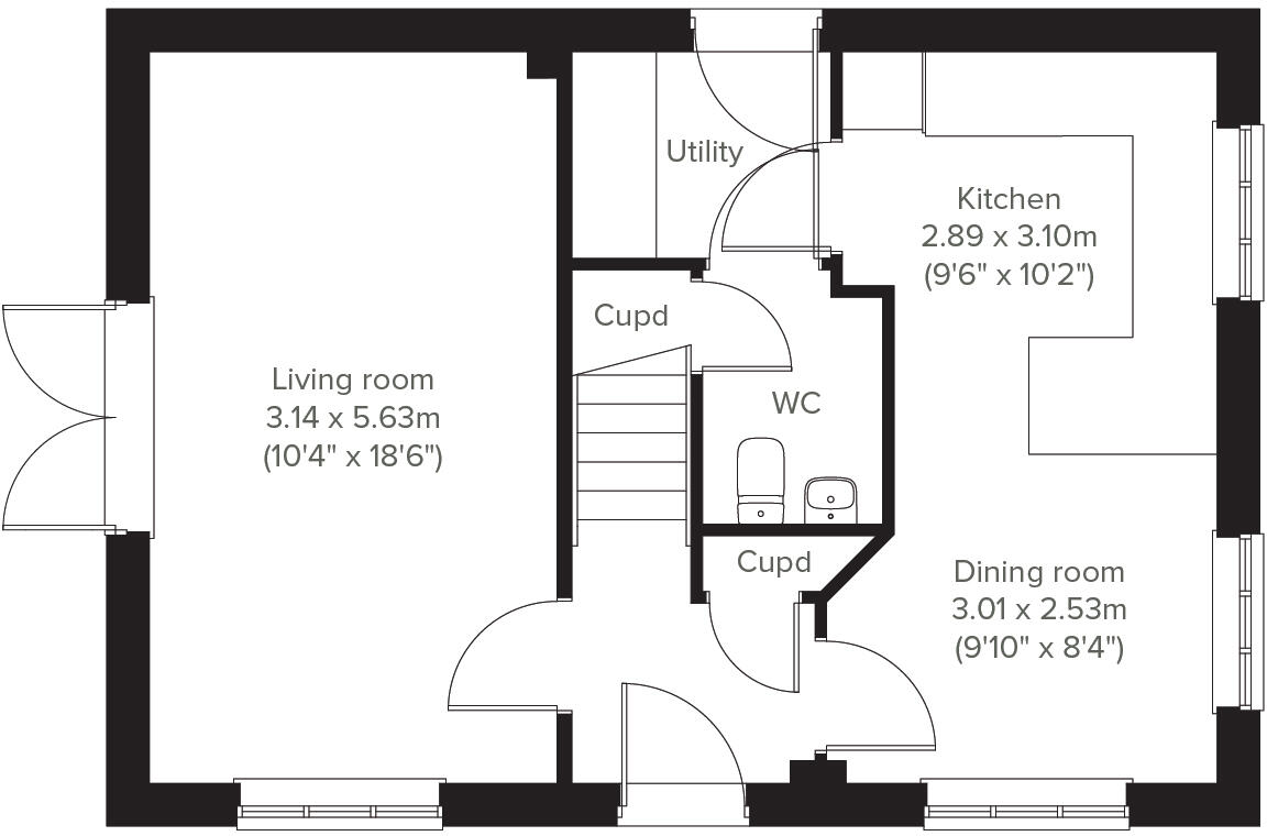 Haywood Village, 
THE RUNWAY, 
WESTON-SUPER-MARE,
SOMERSET, 
BS24 8ES floorplan