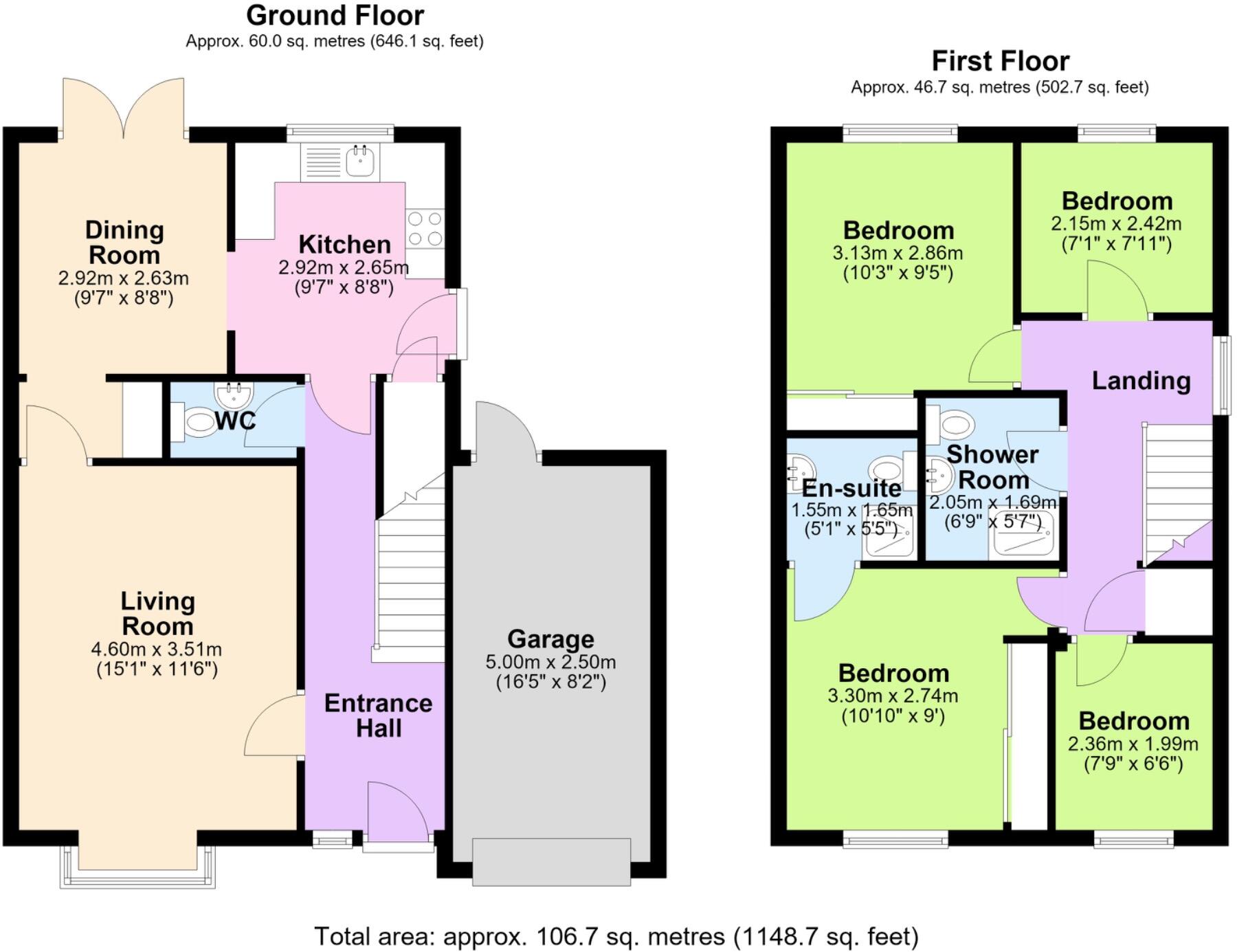 Curie Croft, Apley, Telford, Shropshire, TF1 6DP floorplan