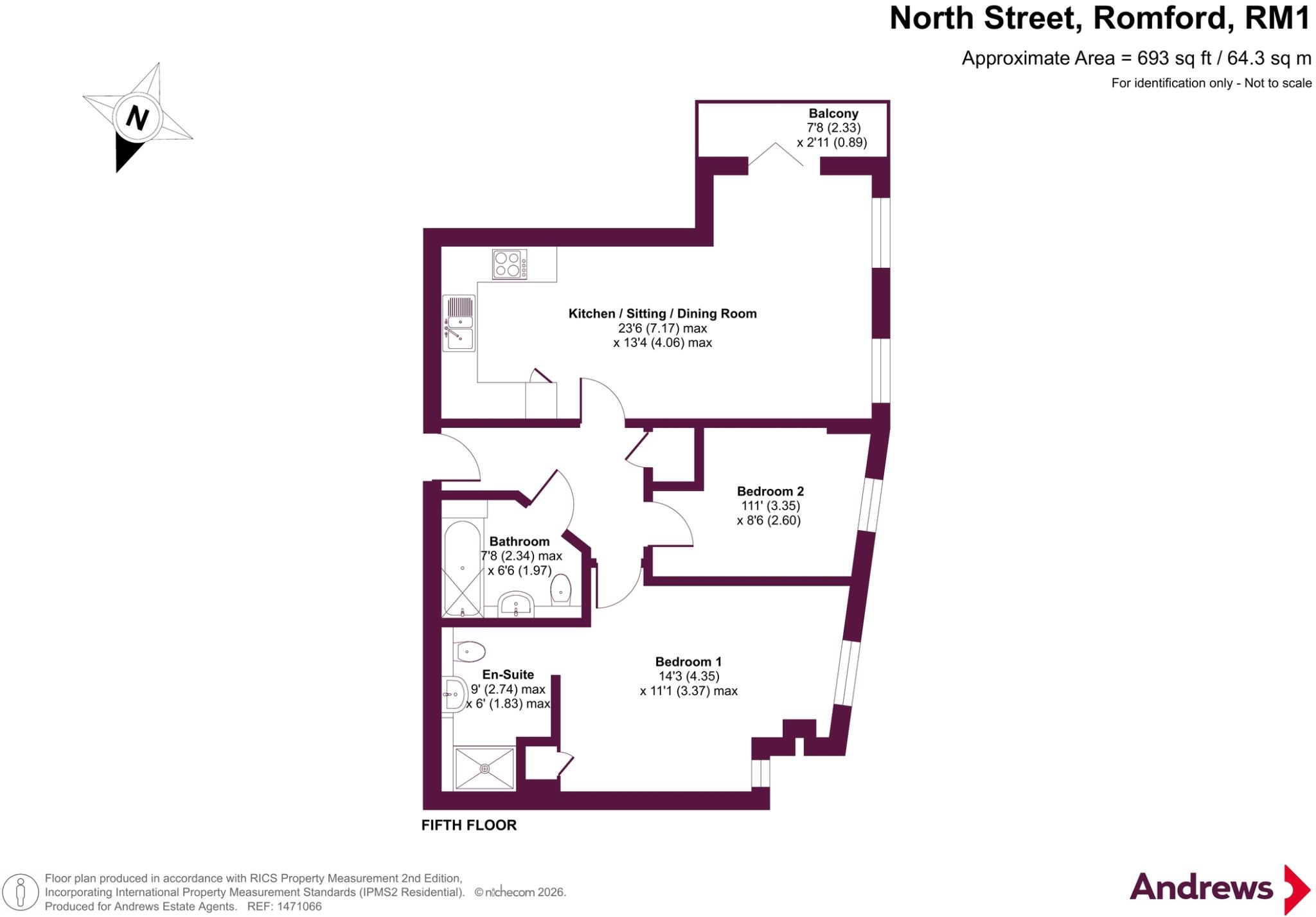 Rubicon Court, 21 - 23 North Street, Romford, RM1 floorplan