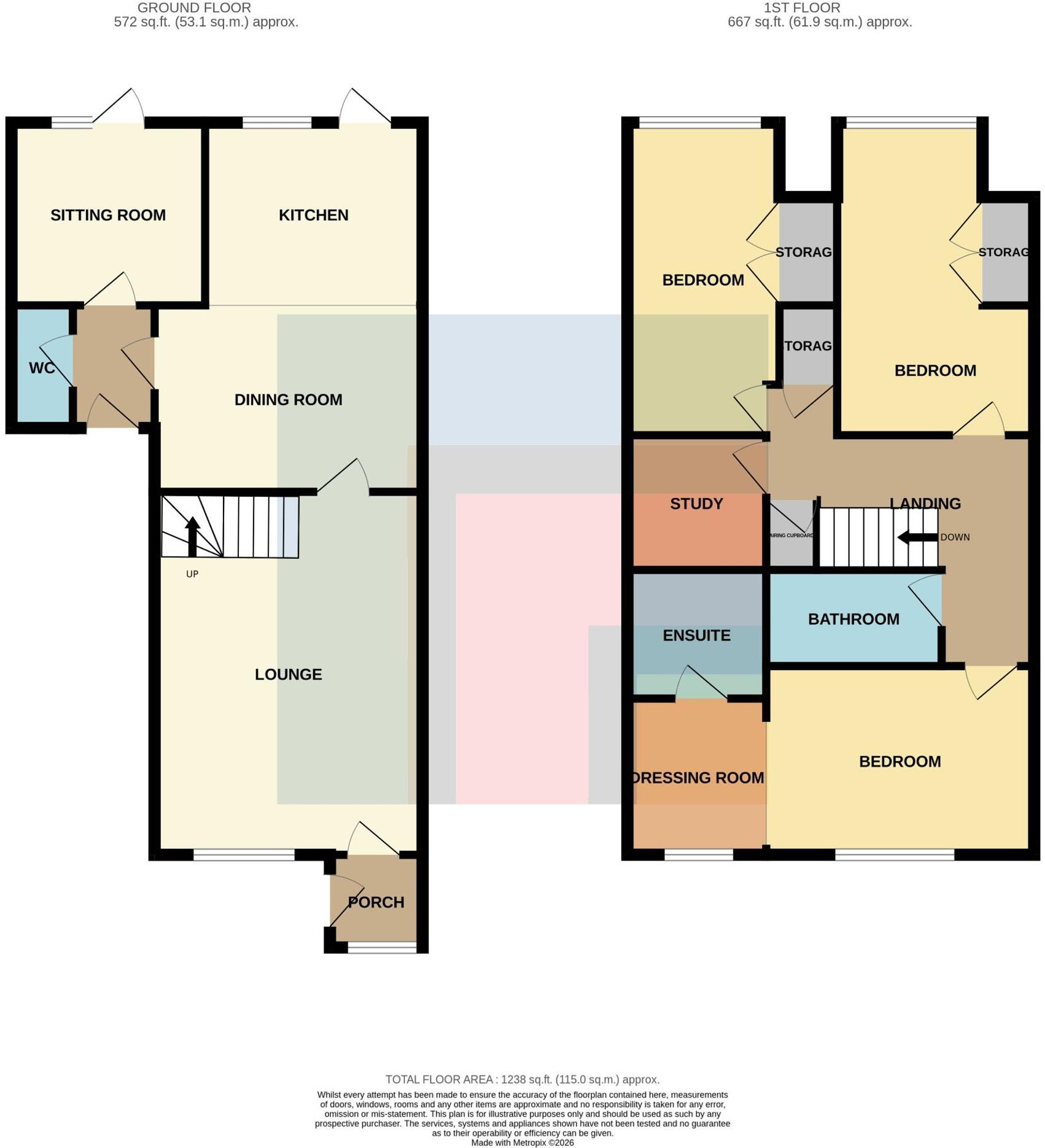 Piper Close Cardiff CF5 2RB floorplan