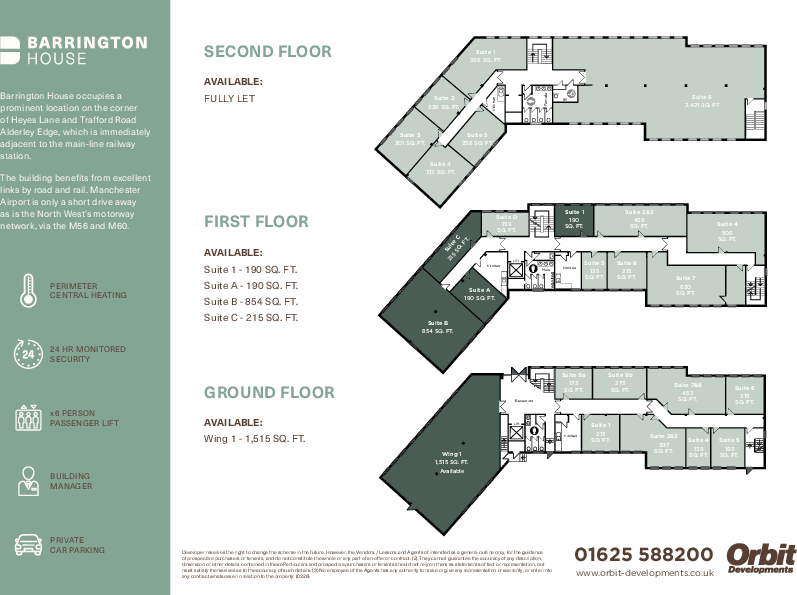 Barrington House Floorplans