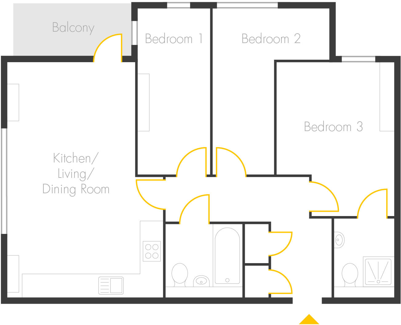 One Eighty Stratford, London E15 floorplan