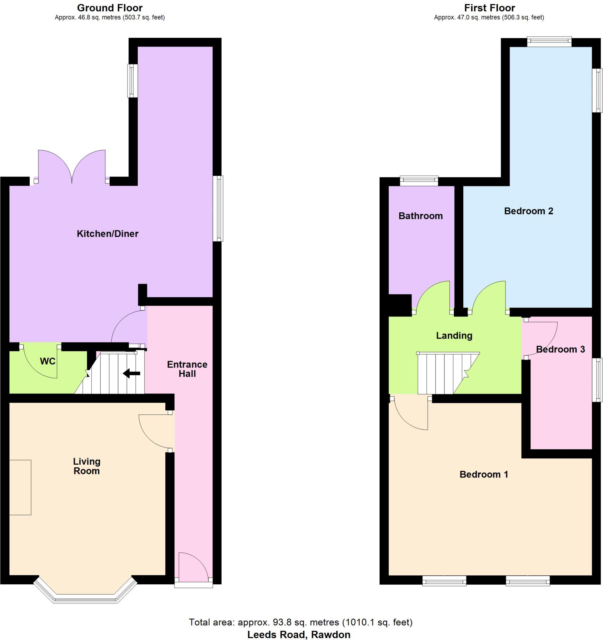 Leeds Road, Rawdon, Leeds, West Yorkshire, LS19 floorplan