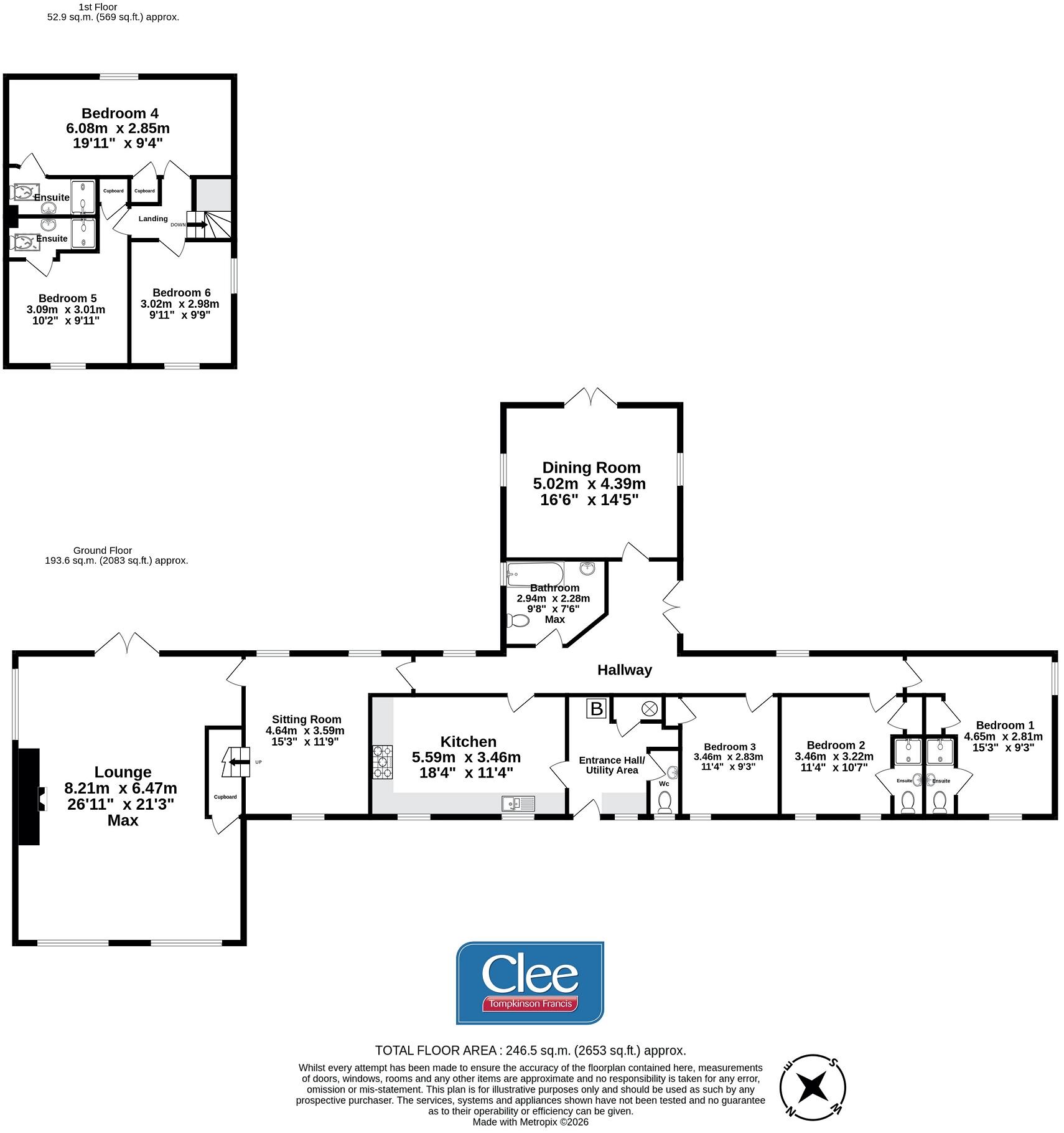 Glanusk, Brecon, Powys. floorplan