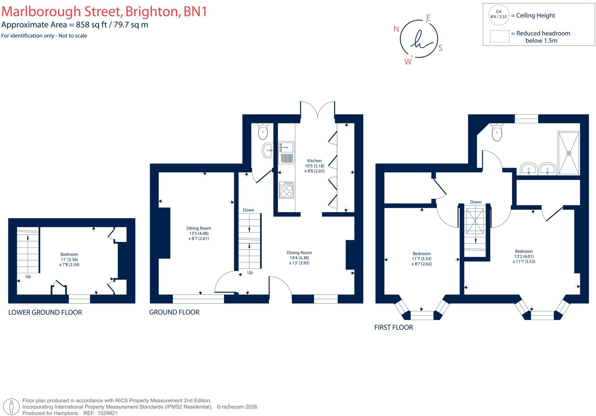 Marlborough Street, Brighton, BN1 floorplan