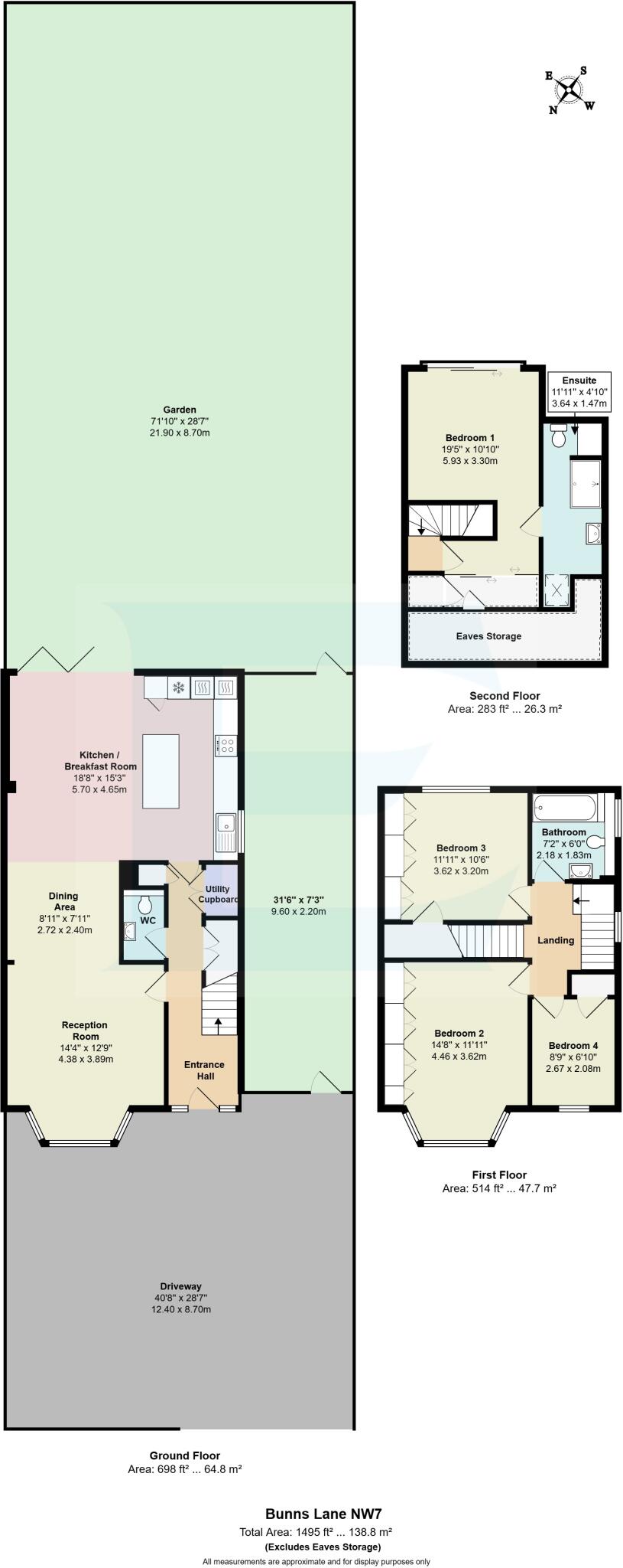 Bunns Lane, Mill Hill, London, NW7 floorplan