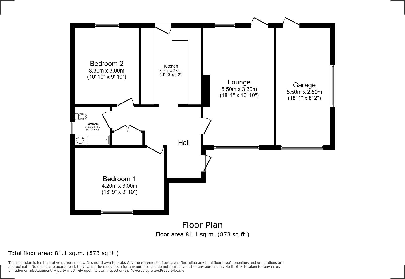 Yarborough Road, Wroxall, Ventnor floorplan