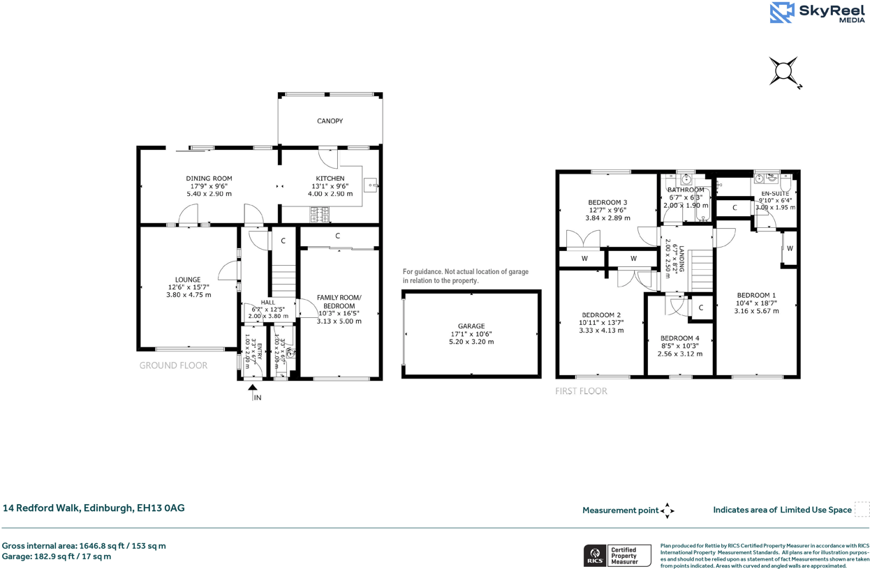14, Redford Walk, Edinburgh floorplan