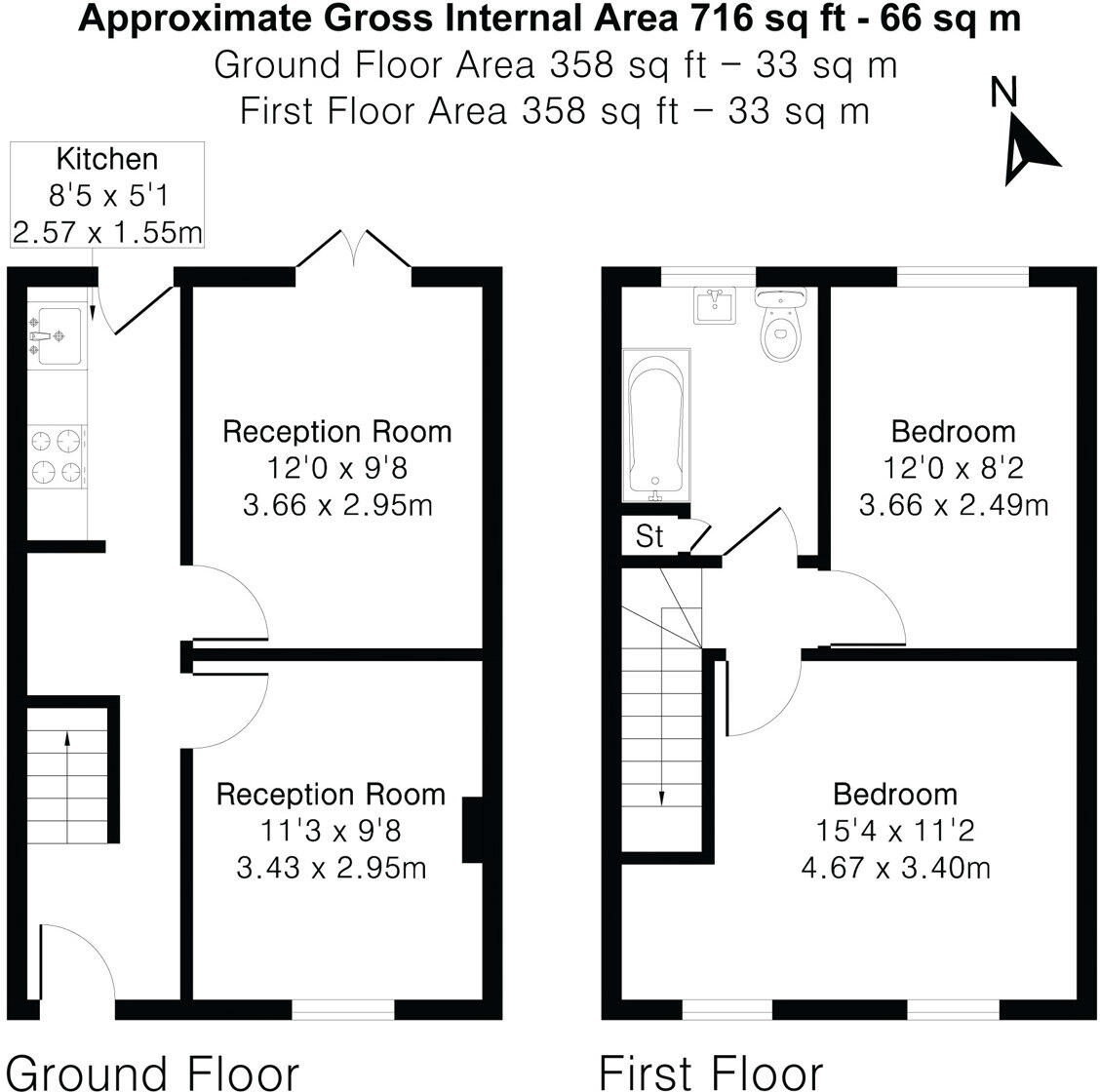 Staines Road West, Sunbury-on-Thames, Surrey, TW16 floorplan