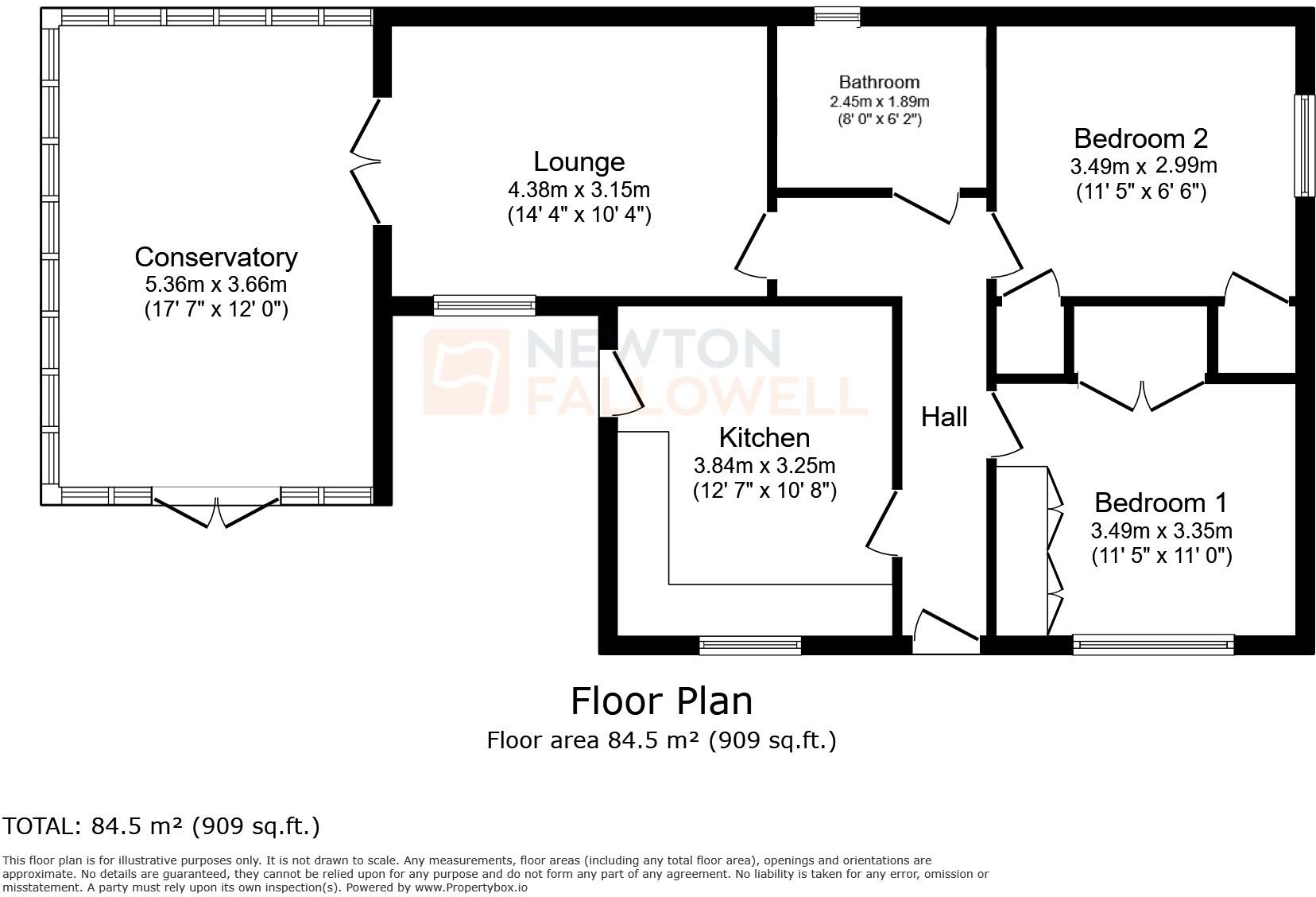 Modern Detached Bungalow in Syston! floorplan