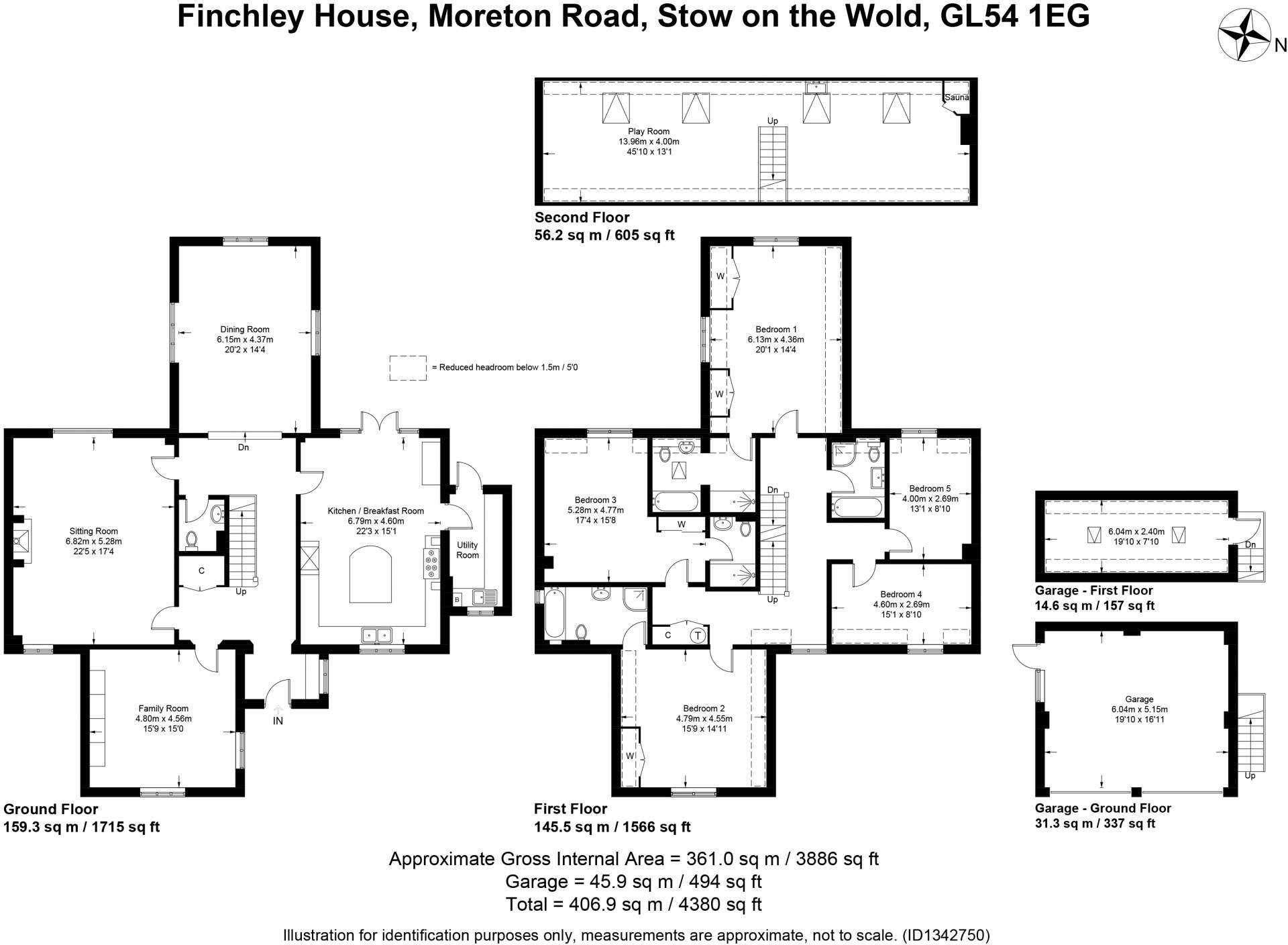 Moreton Road, Stow On The Wold, Cheltenham, Gloucestershire. GL54 1EG floorplan