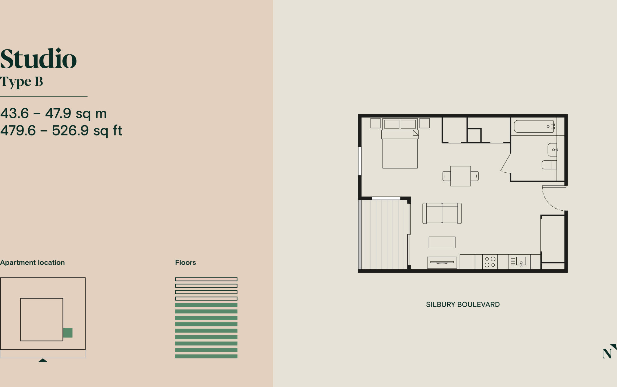 Arbour, 299 Silbury Boulevard MK9 floorplan