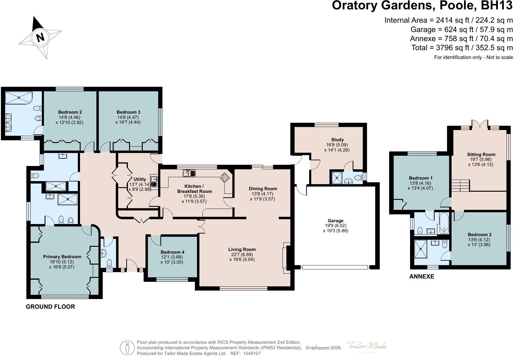 Oratory Gardens, Canford Cliffs, Poole, Dorset, BH13 floorplan
