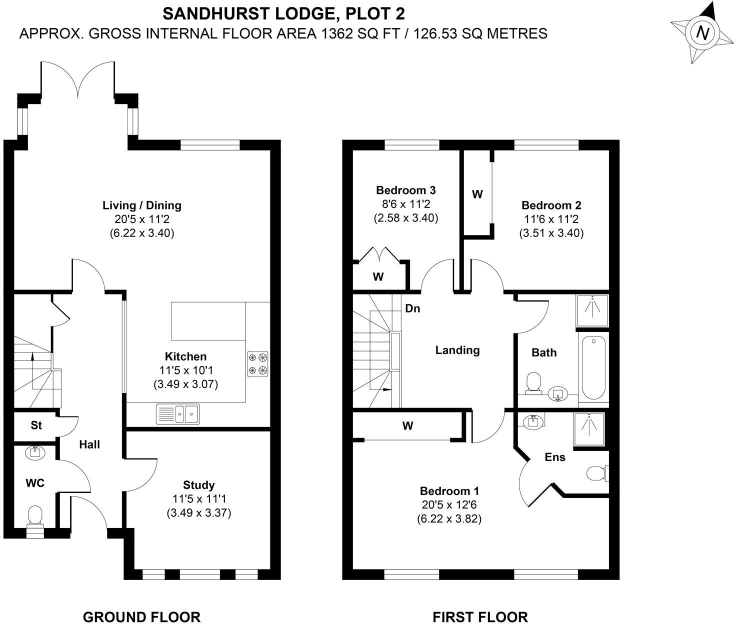 Sandhurst Mews, Wokingham Road, Crowthorne, Berkshire, RG45 floorplan