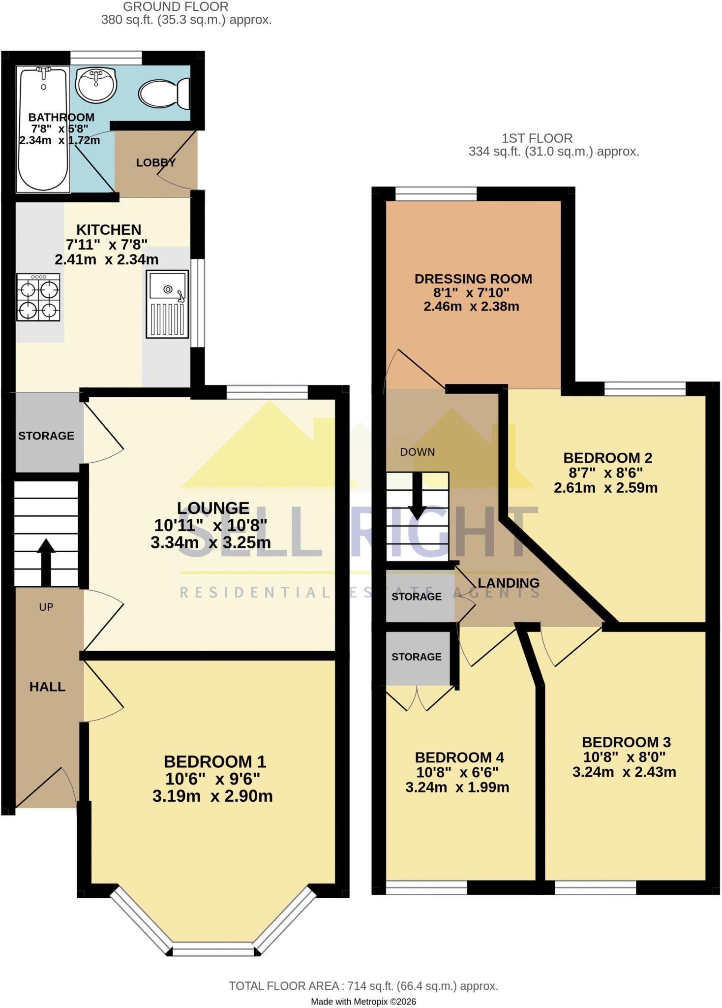 4, Oxford Street floorplan