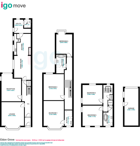 Eldon Grove, Hartlepool floorplan