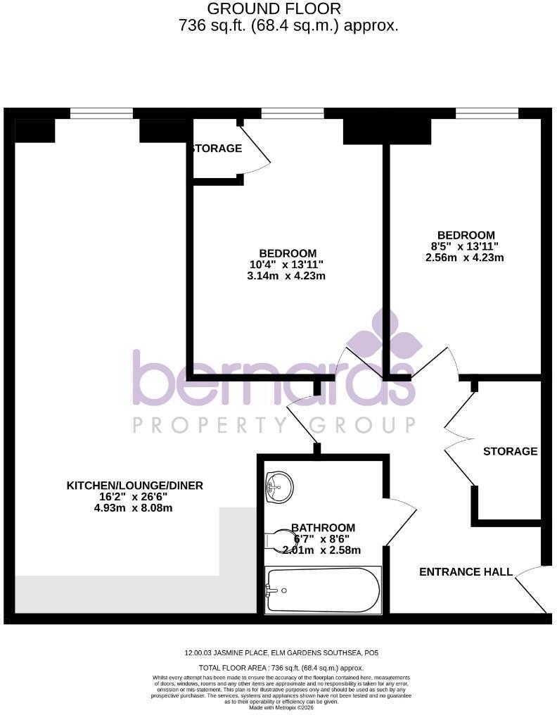 Grove Road South, Southsea floorplan