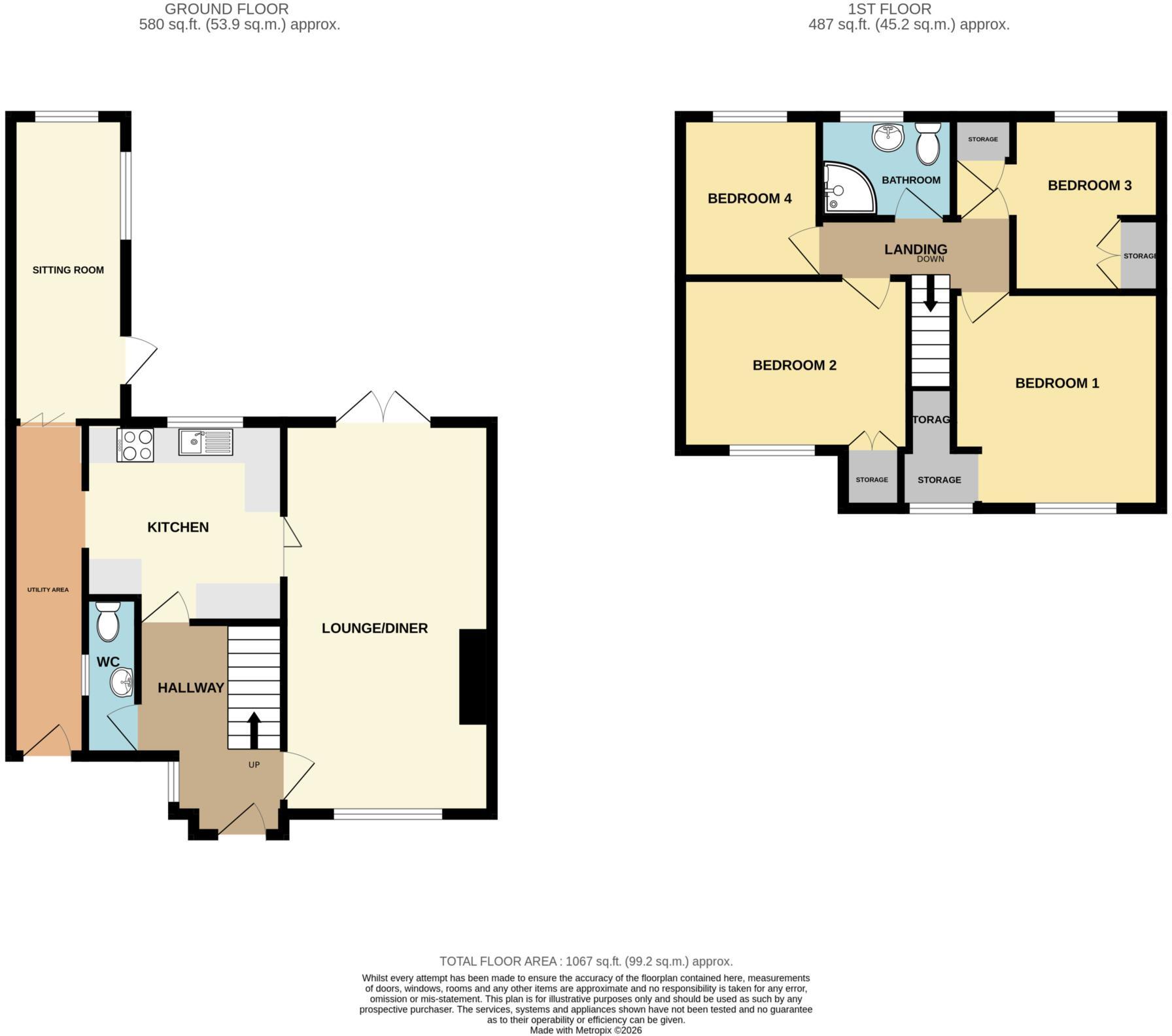 Yew Tree Road, Bebington floorplan