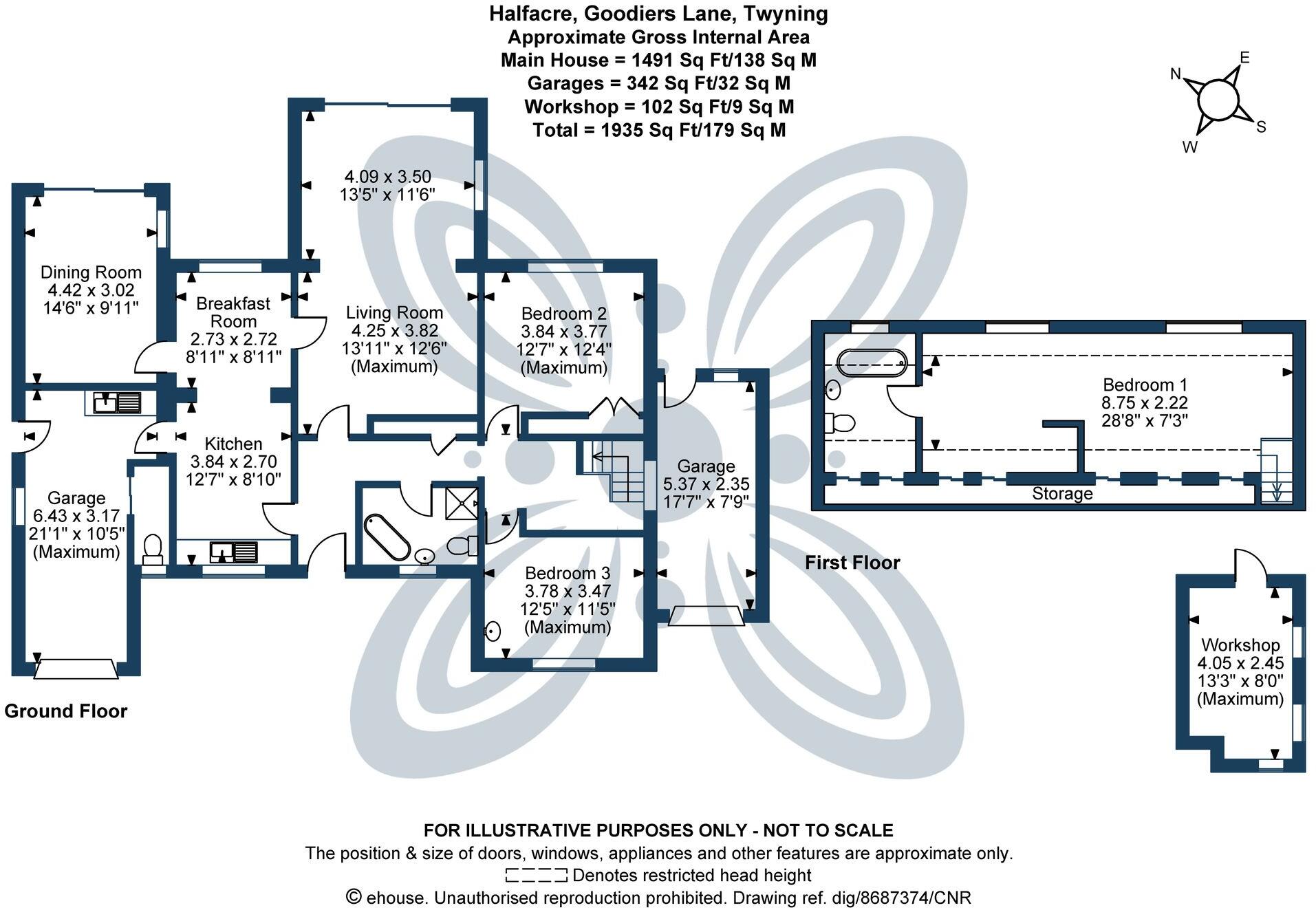 Goodiers Lane, Twyning, GL20 floorplan