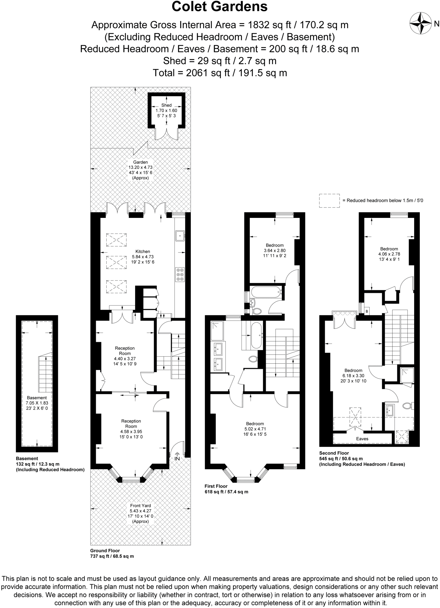 Colet Gardens, Hammersmith And Fulham, London floorplan