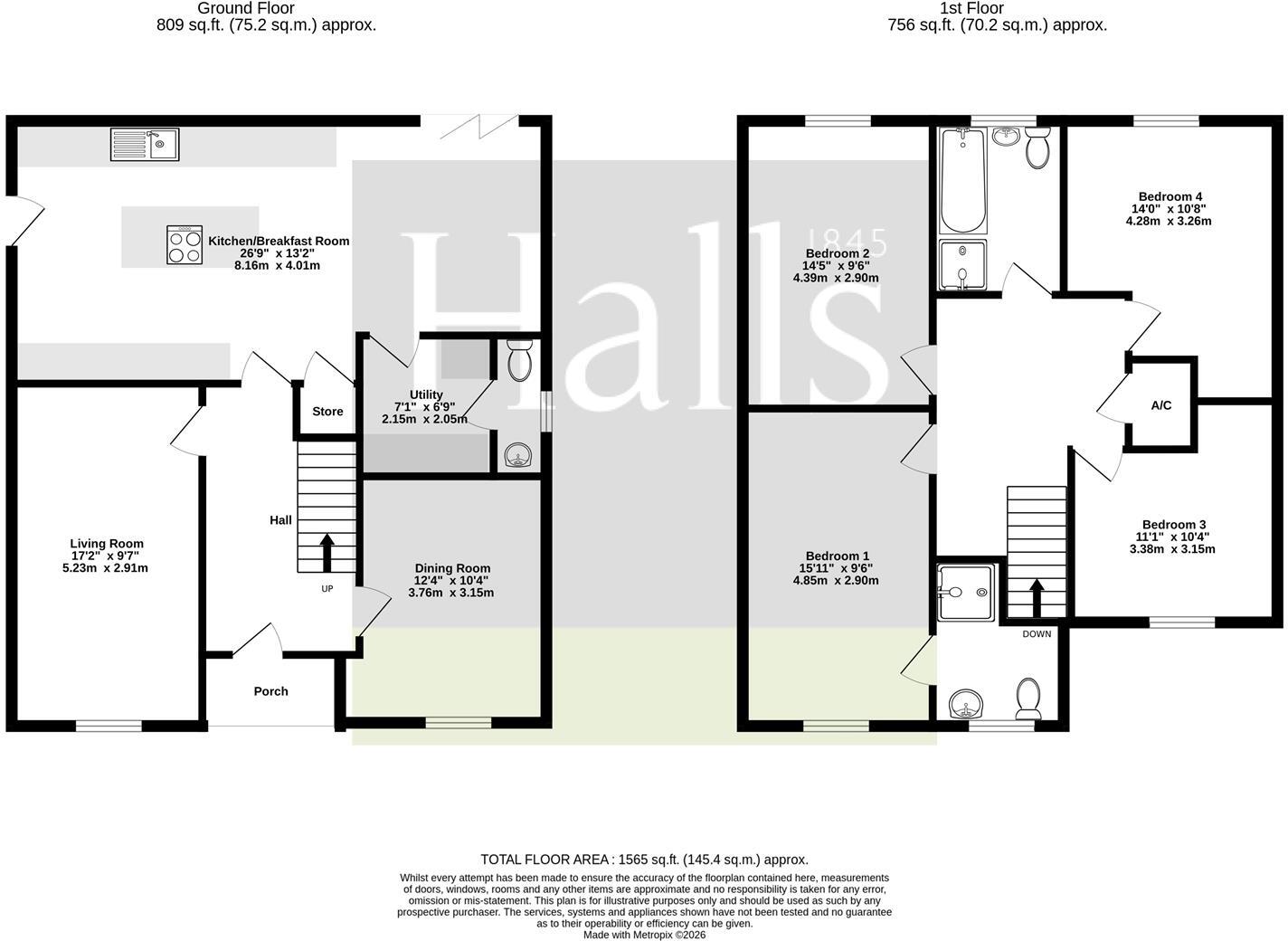 Waymills, Whitchurch. floorplan