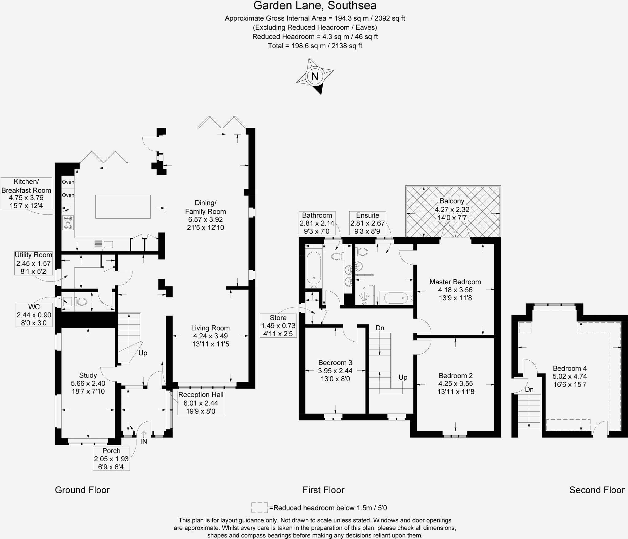 10, Garden Lane, Southsea floorplan