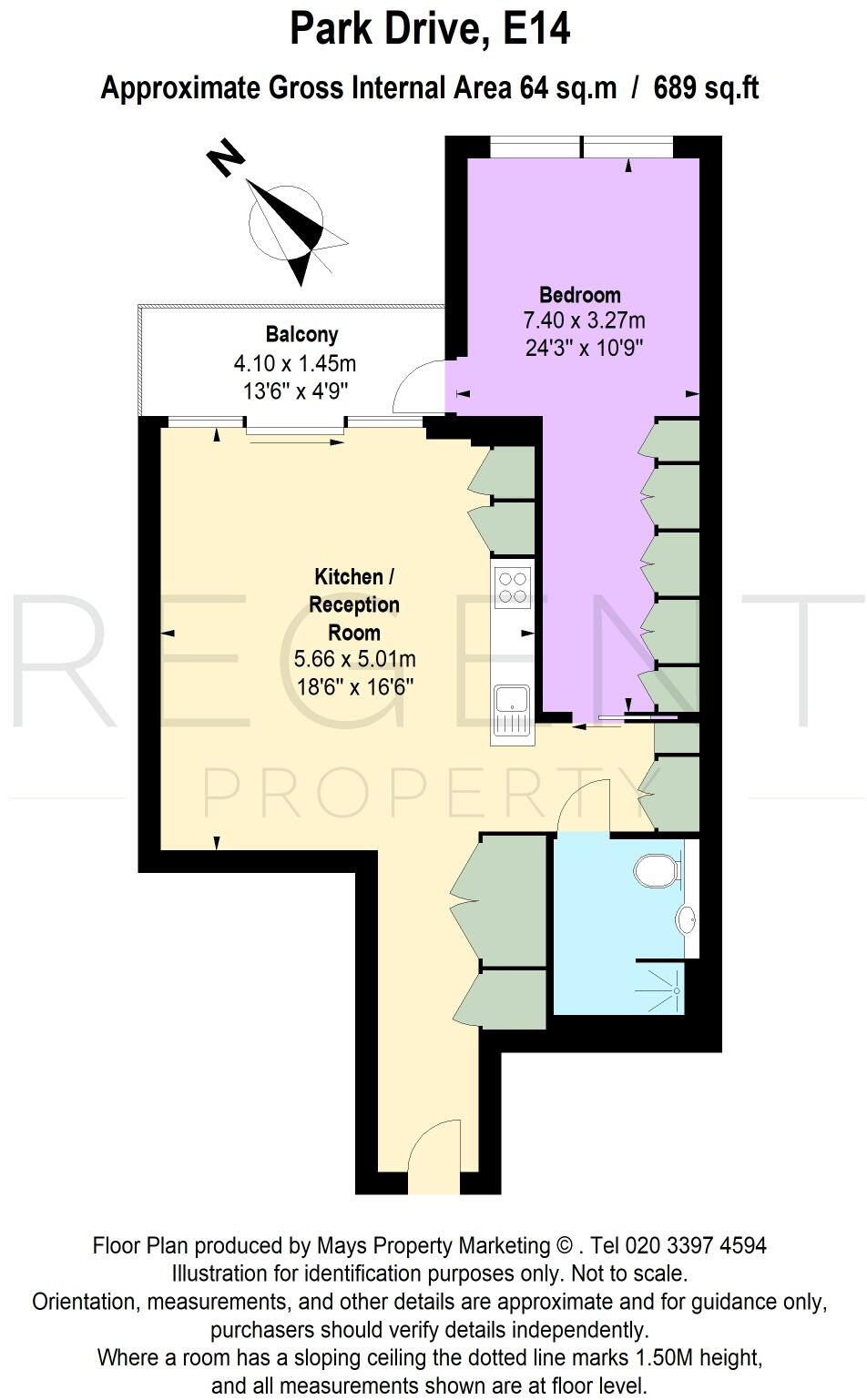 One Park Drive, Canary Wharf, E14 floorplan