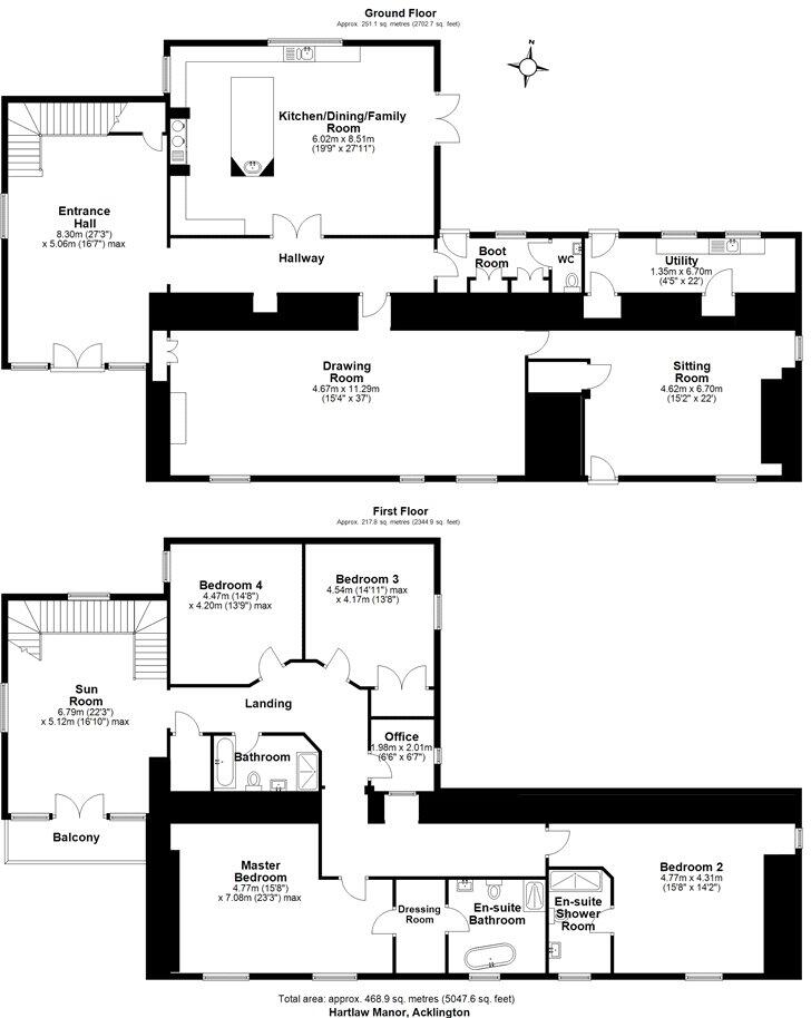 Hartlaw Manor, Guyzance, Morpeth, Northumberland, NE65 floorplan