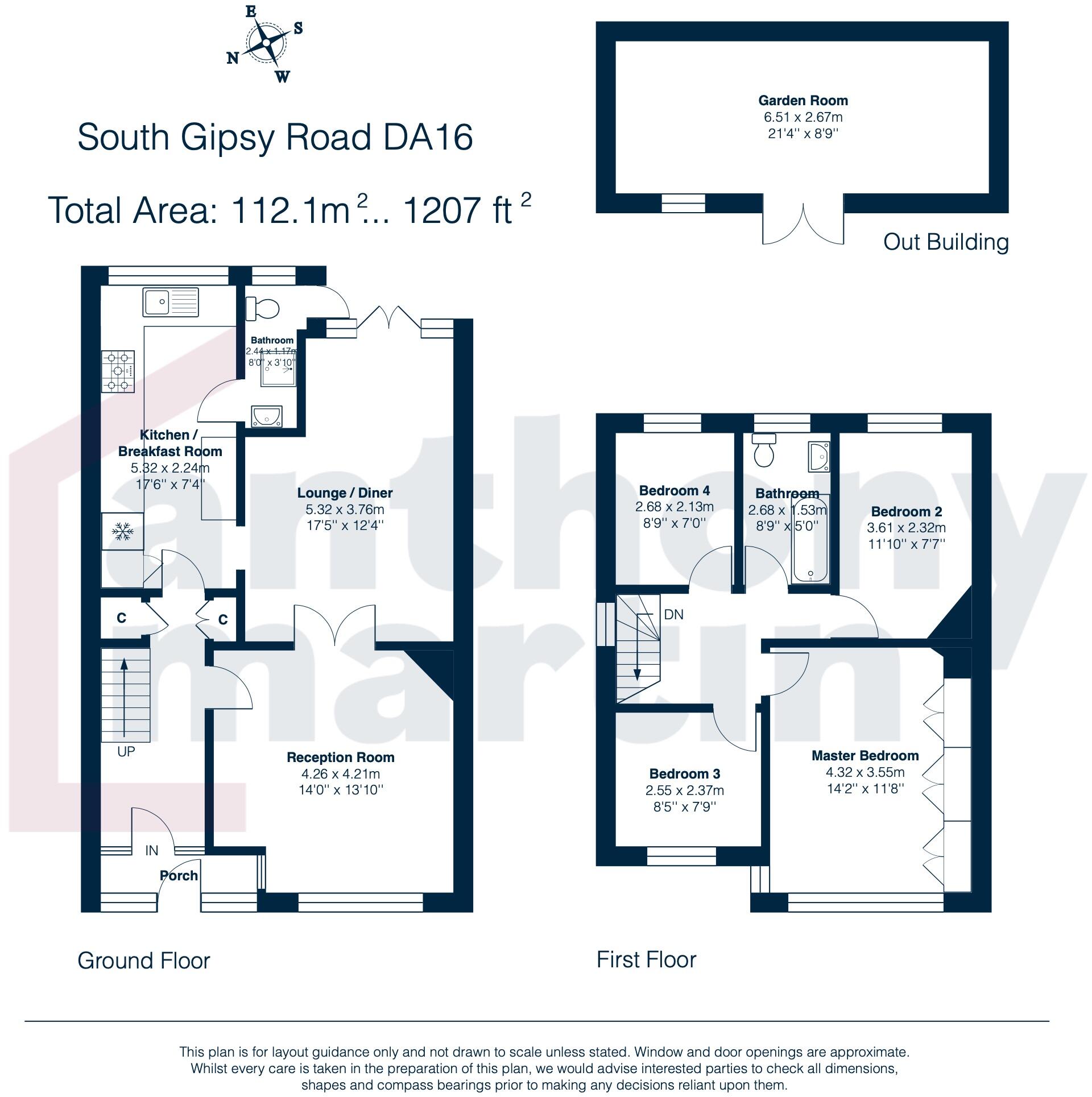 South Gipsy Road, Welling, Kent, DA16 floorplan