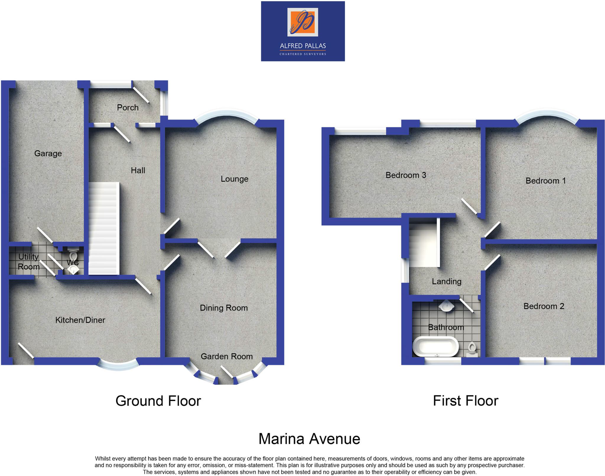Marina Avenue, Fulwell floorplan