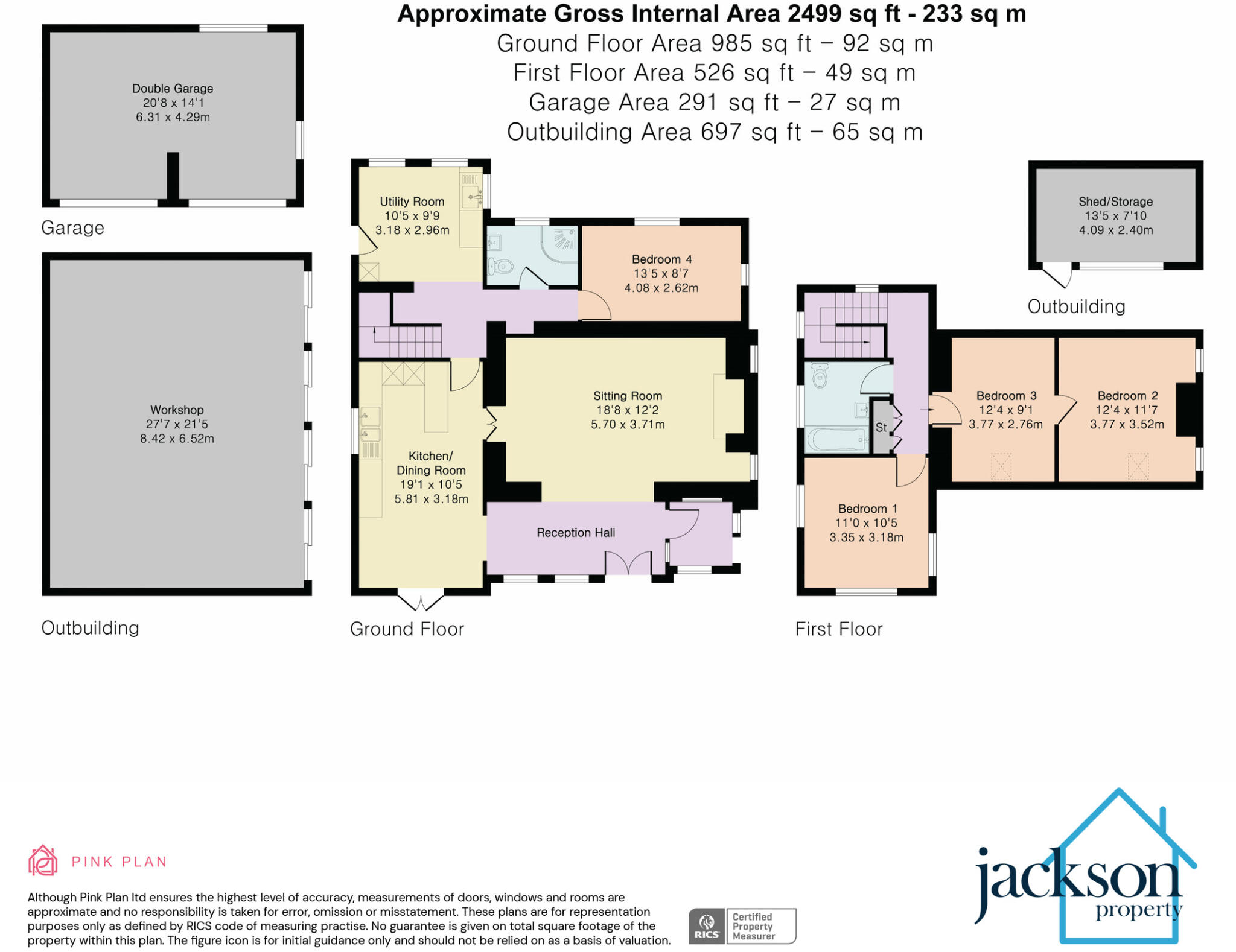 Bronllys Cottage with approx. 4.5 acres, Bredwardine, Herefordshie floorplan