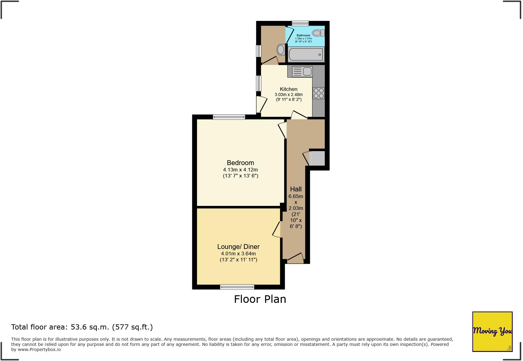 Flat A, 54 Sherwell Road, Bristol, Bristol, BS4 4JZ floorplan