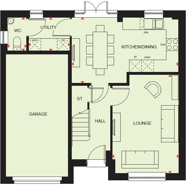 Waldens Way, Wigston, Leicester, Leicestershire, LE18 3AE floorplan