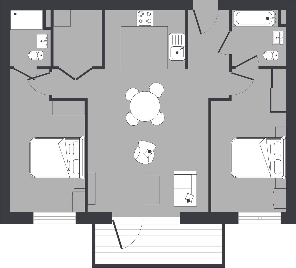 2 bed, 7th floor, Tern, Pelican House in Fresh Wharf floorplan