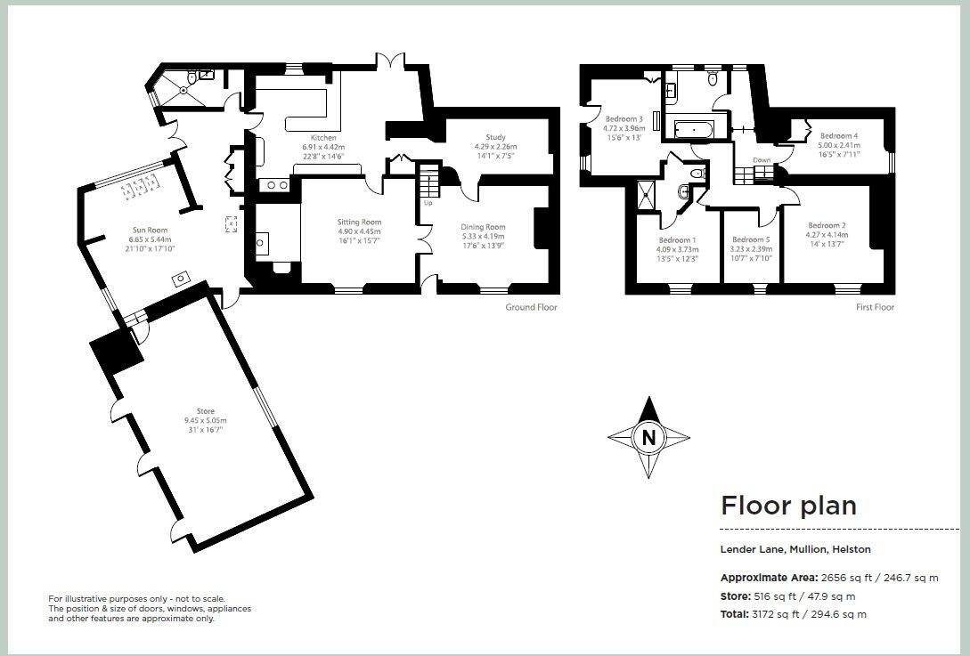 Lender Lane, Mullion, Helston, Cornwall, TR12 floorplan