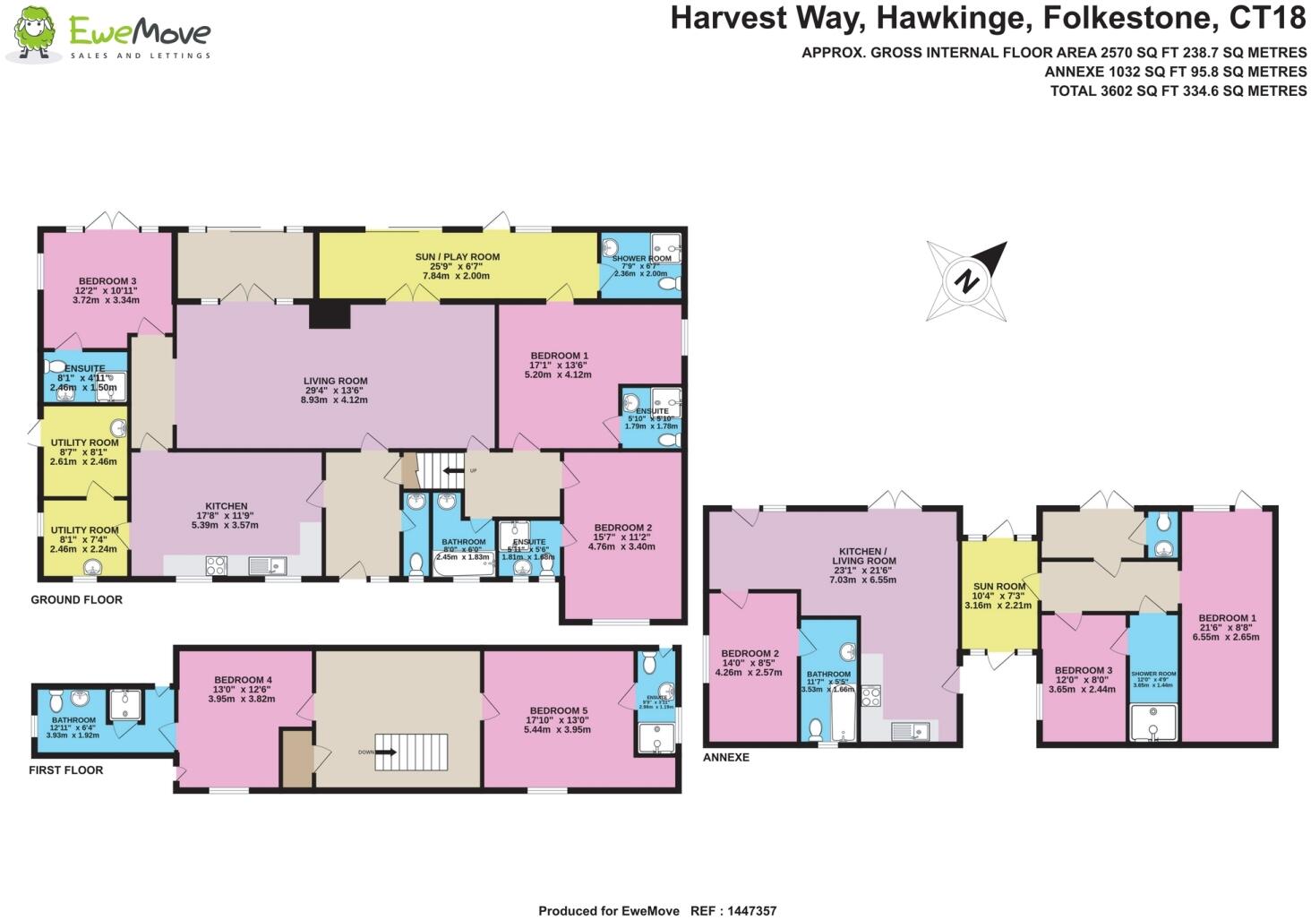 Harvest Way, Hawkinge, CT18 floorplan
