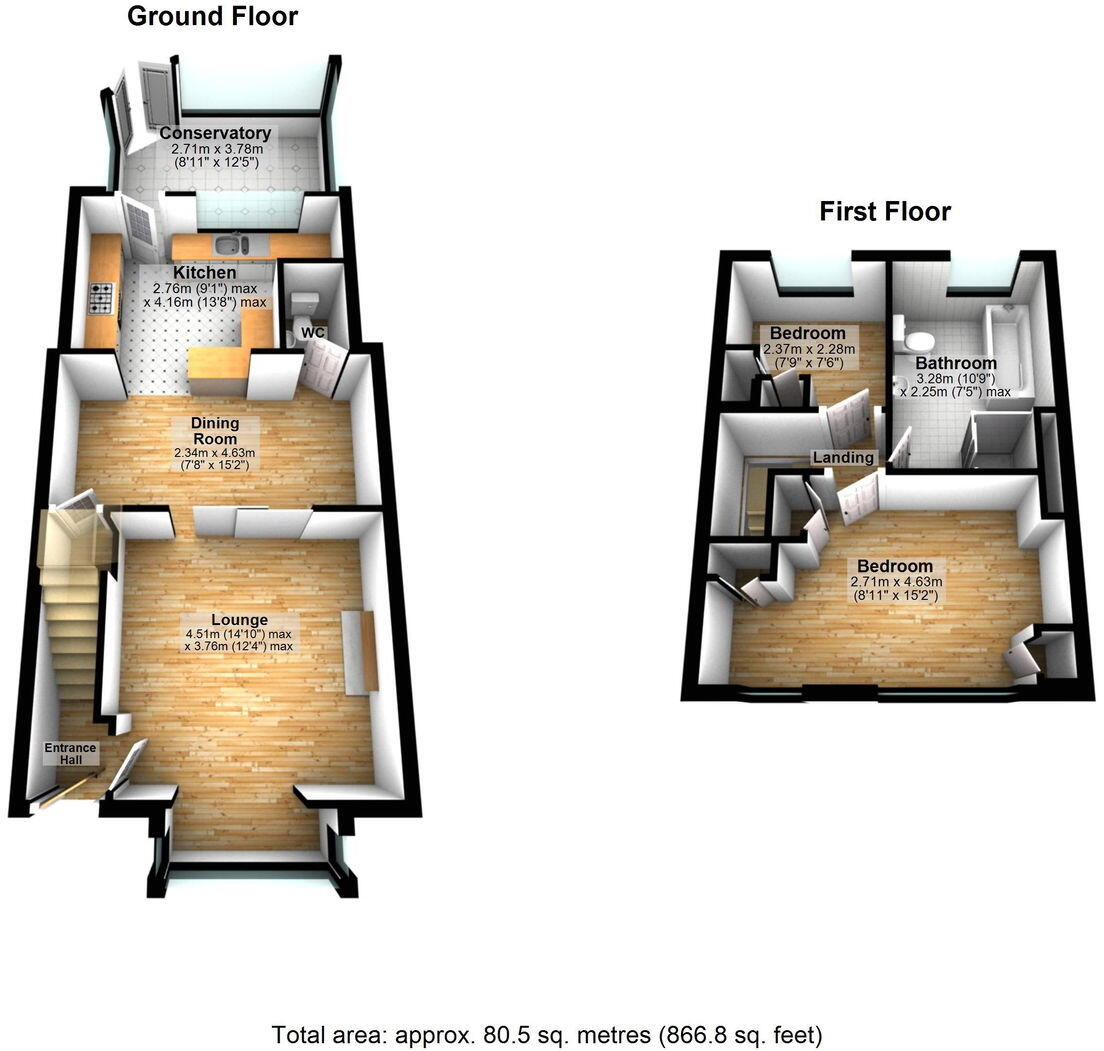 Nel Pan Lane, Leigh WN7 5LA floorplan