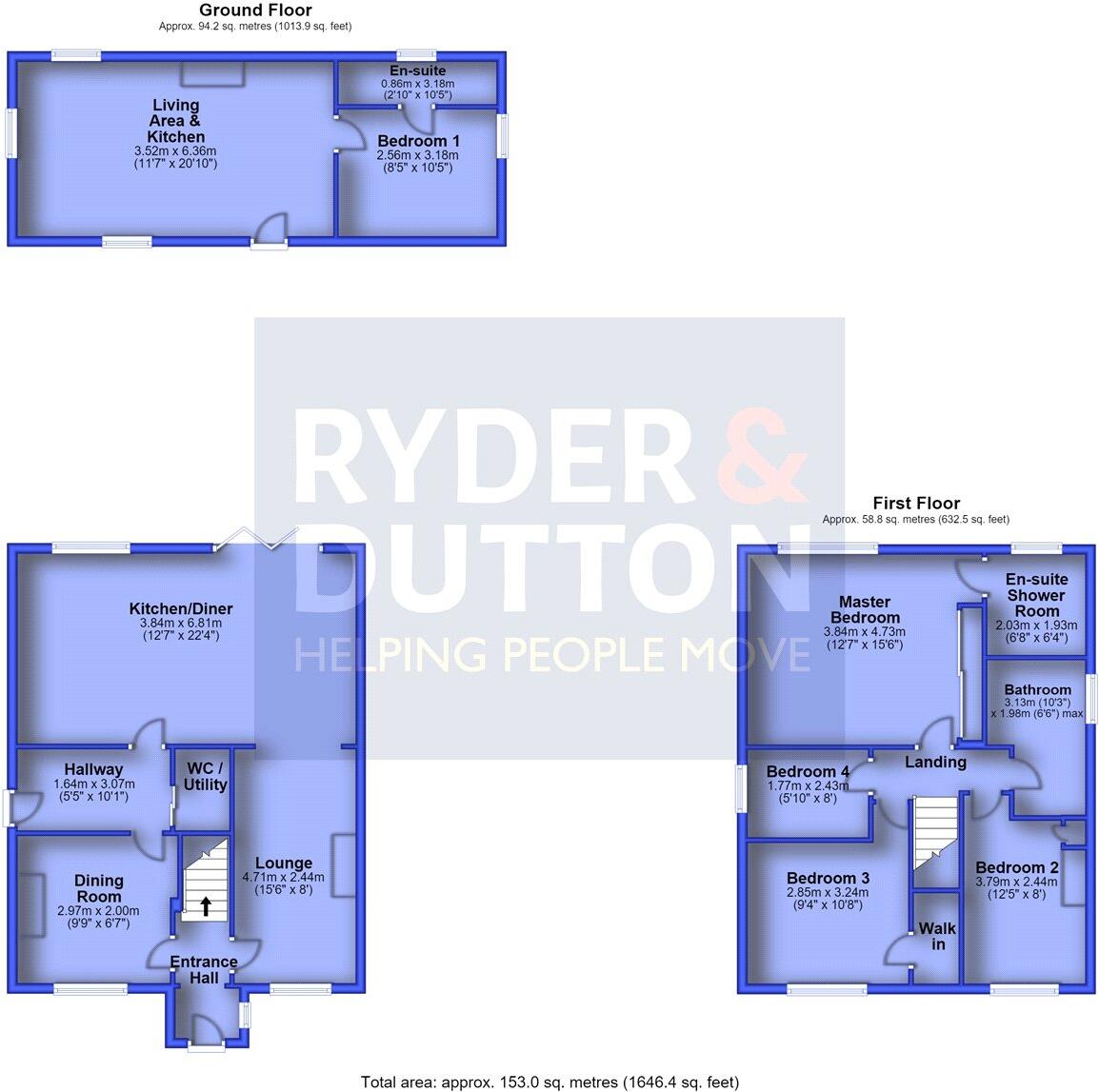 St. Marys Drive, Greenfield, Saddleworth, OL3 floorplan