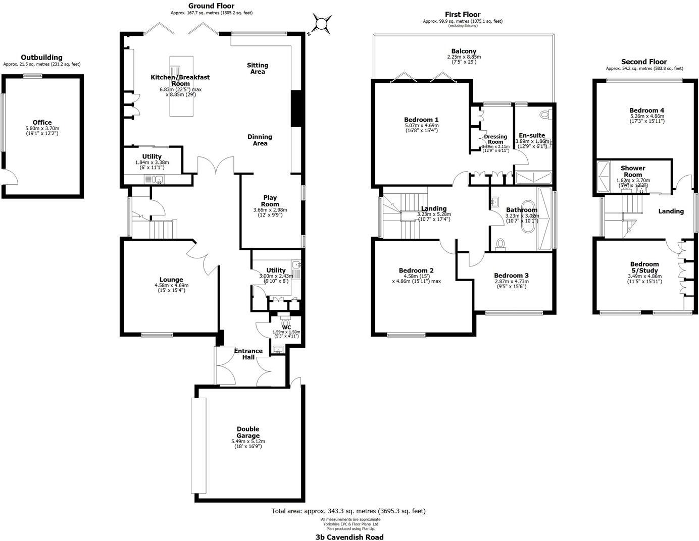 Cavendish Road, Brincliffe, S11 floorplan