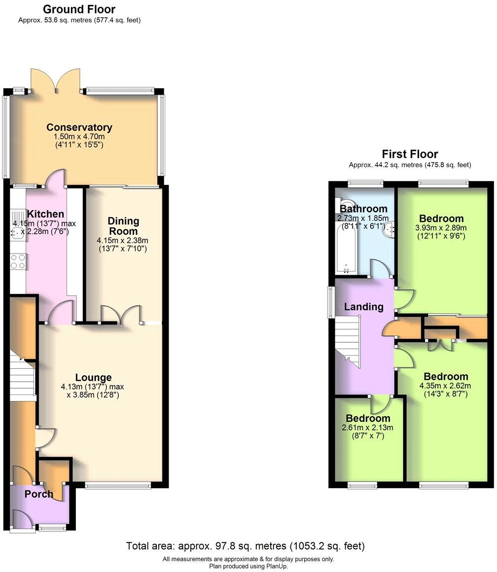 Old Hall Close, Wellington, Telford, Shropshire, TF1 floorplan